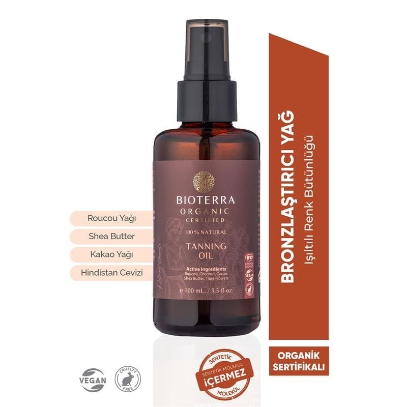 Bioterra Organik Bronzlaşma Yağı 100 ml
