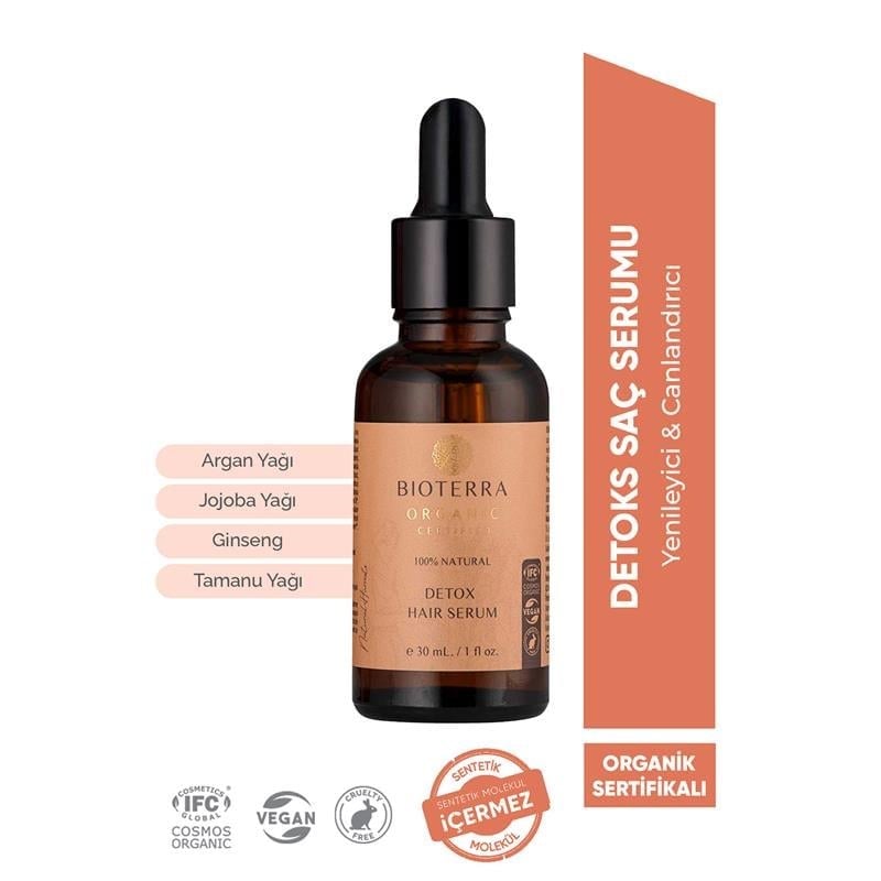 Bioterra Organik Detoks Saç Serumu 30 ml