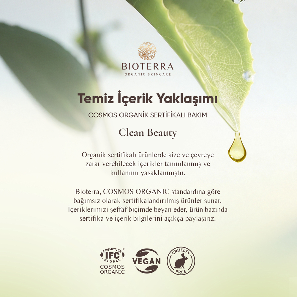 Bioterra Organik Kaş ve Kirpik Bakım Yağı – Argan, Jojoba, Kuşburnu ve E Vitamini İçeren Besleyici Bakım 5 ml | Eyebrow & Eyelash Care Oil