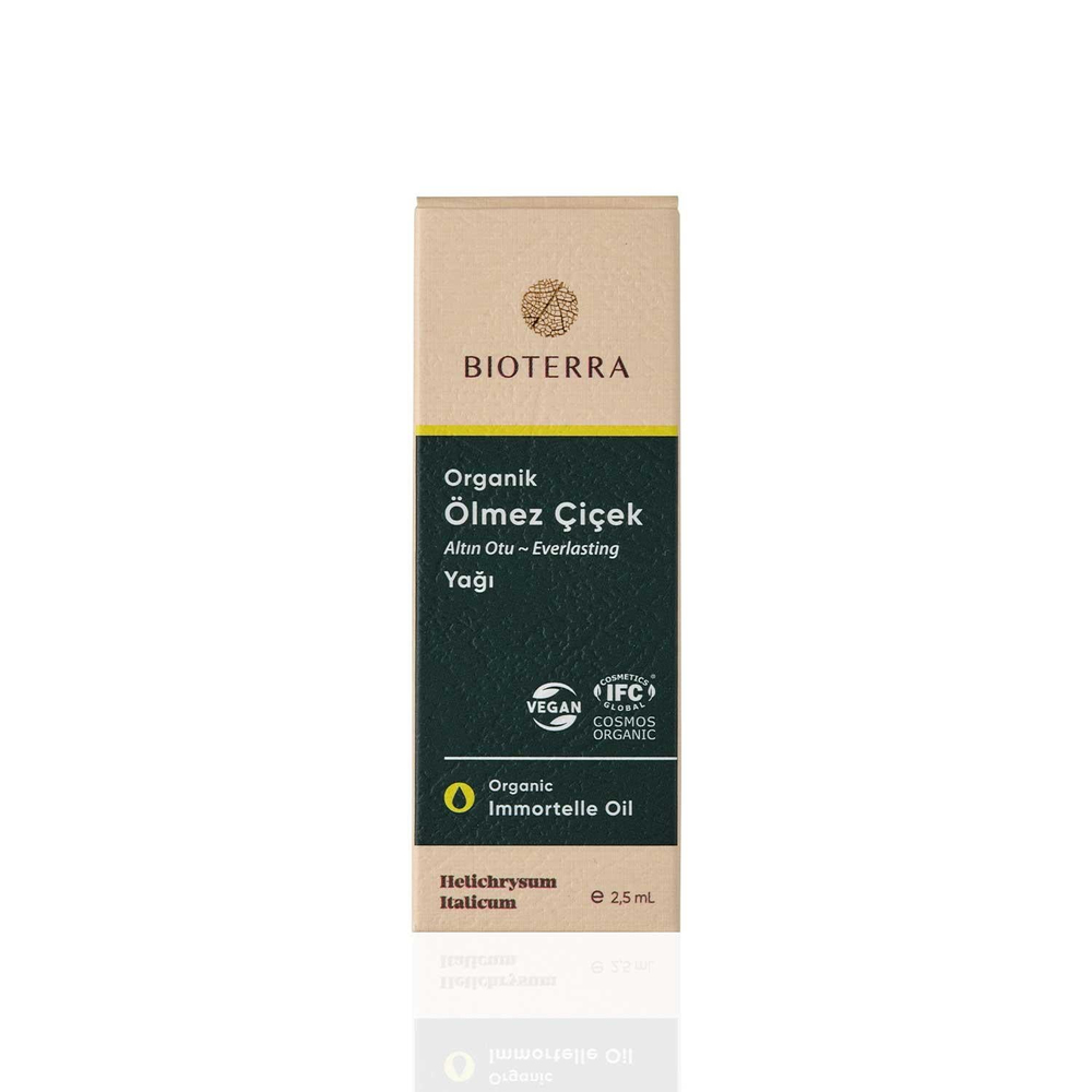 Bioterra Organik Ölmez Çiçek Uçucu Yağı 2,5 ml