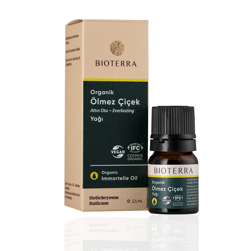 Bioterra Organik Ölmez Çiçek Uçucu Yağı 2,5 ml