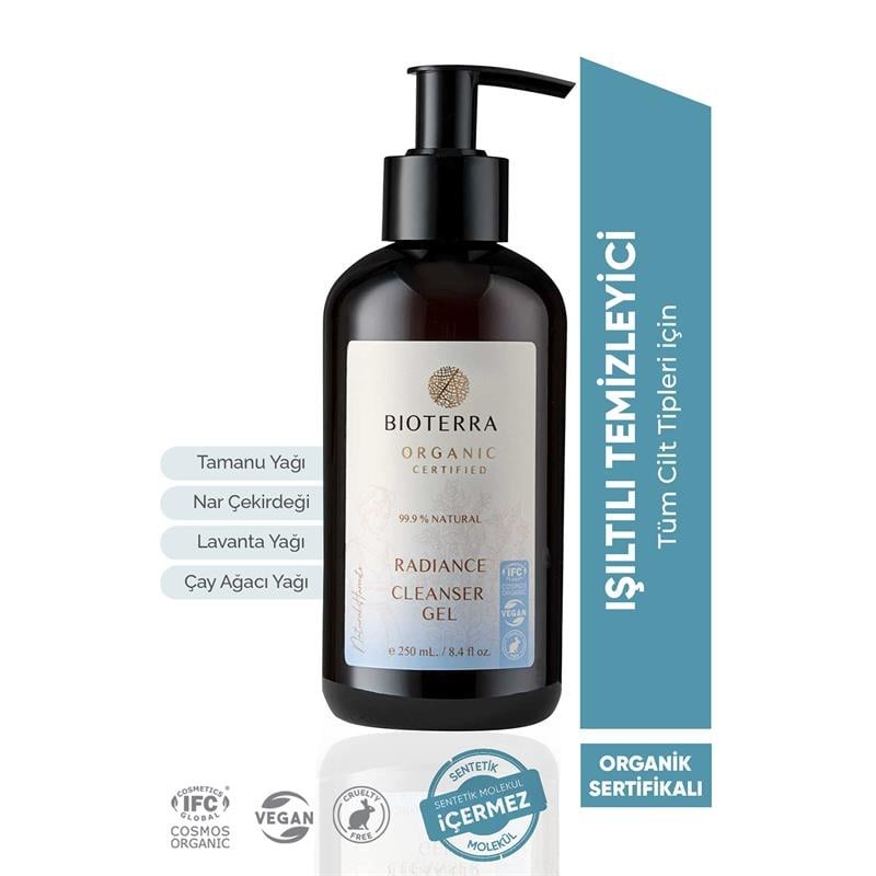 Bioterra Organik Radiance Temizleme Jeli 250 ml