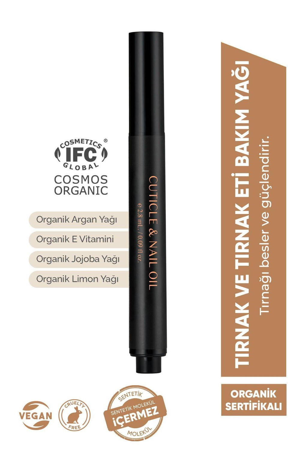 Bioterra Organik Tırnak ve Tırnak Eti Bakım Yağı 2,8 ml