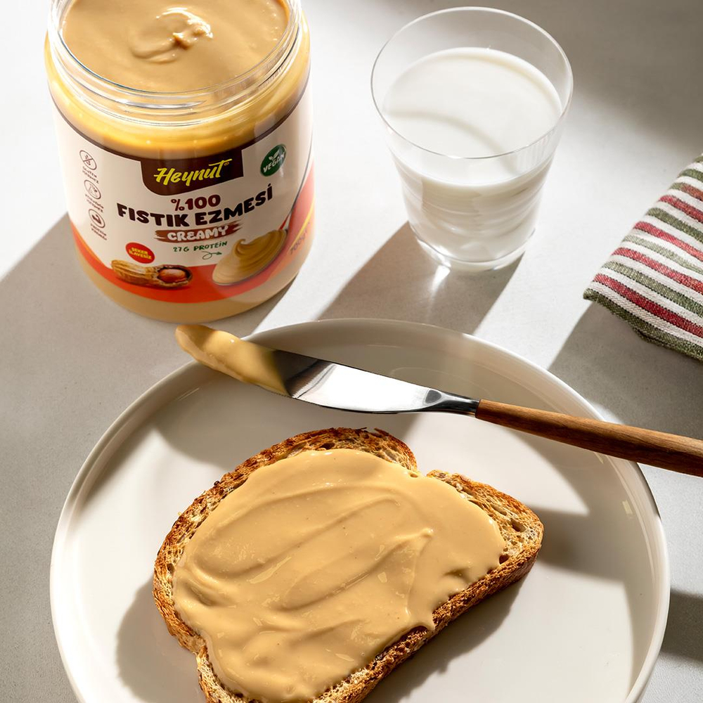 Şeker ilavesiz %100 Fıstık Ezmesi (Akışkan Kıvam) 700g