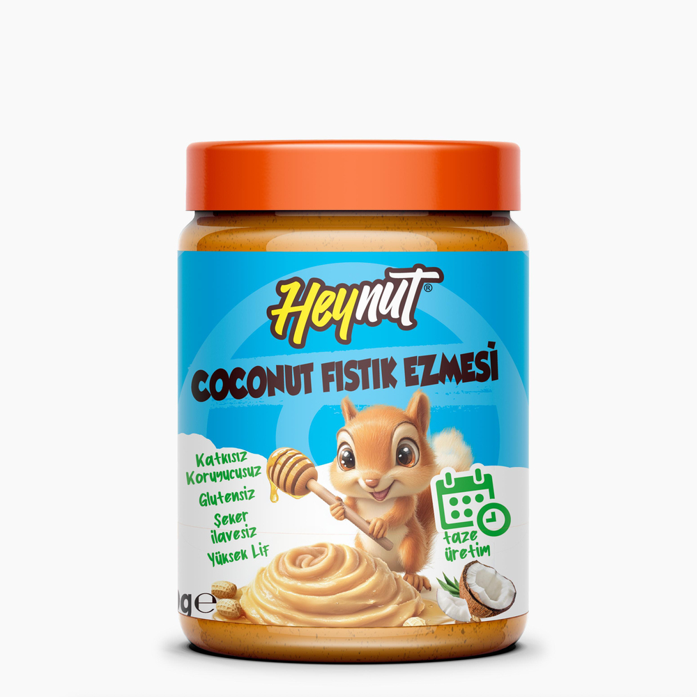 Coconut Fıstık Ezmesi (Bal ile Tatlandırılmış) 700g