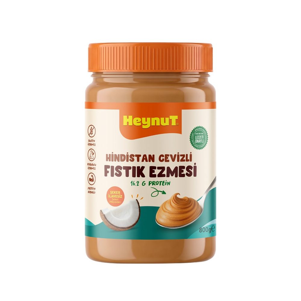 HeynuT Hindistan Cevizli Fıstık Ezmesi 800g