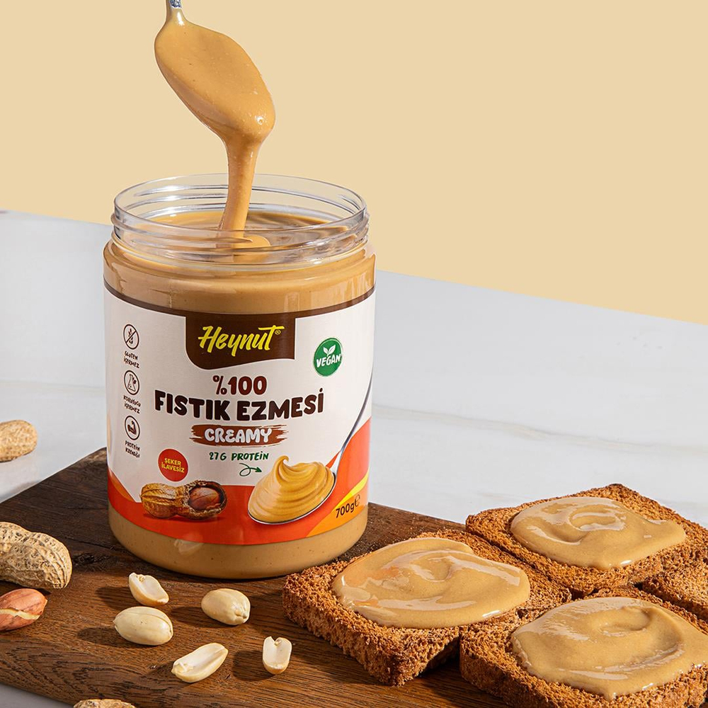 HeynuT %100 Fıstık Ezmesi (Akışkan) 800g