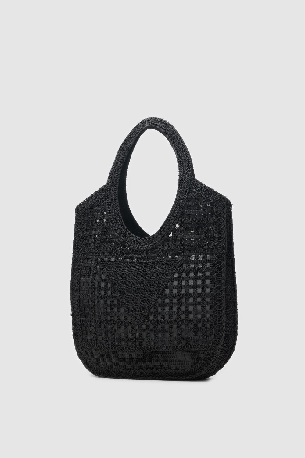 Vicolo Handmade Makrome Tote Çanta Siyah