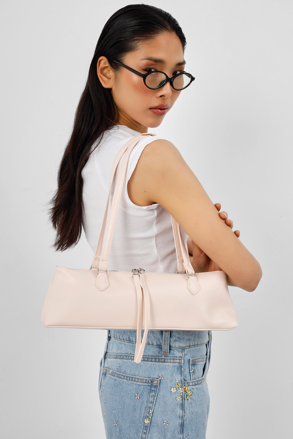 Core Basic Baget Çanta Pudra Pembe
