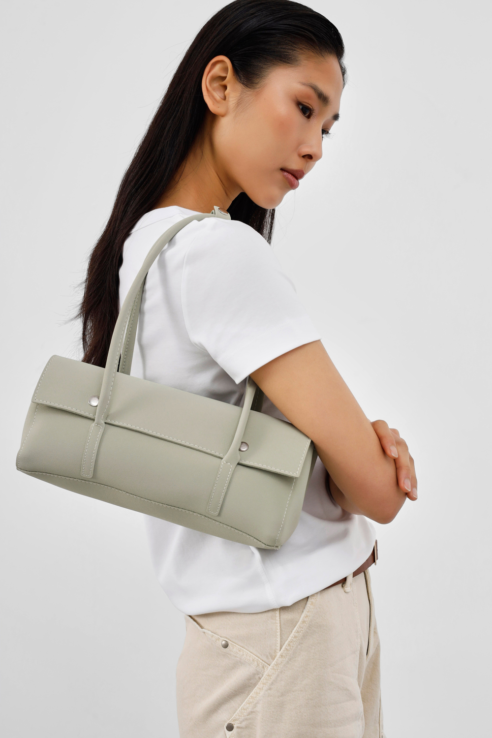 Mari Vintage Baget Çanta Mint