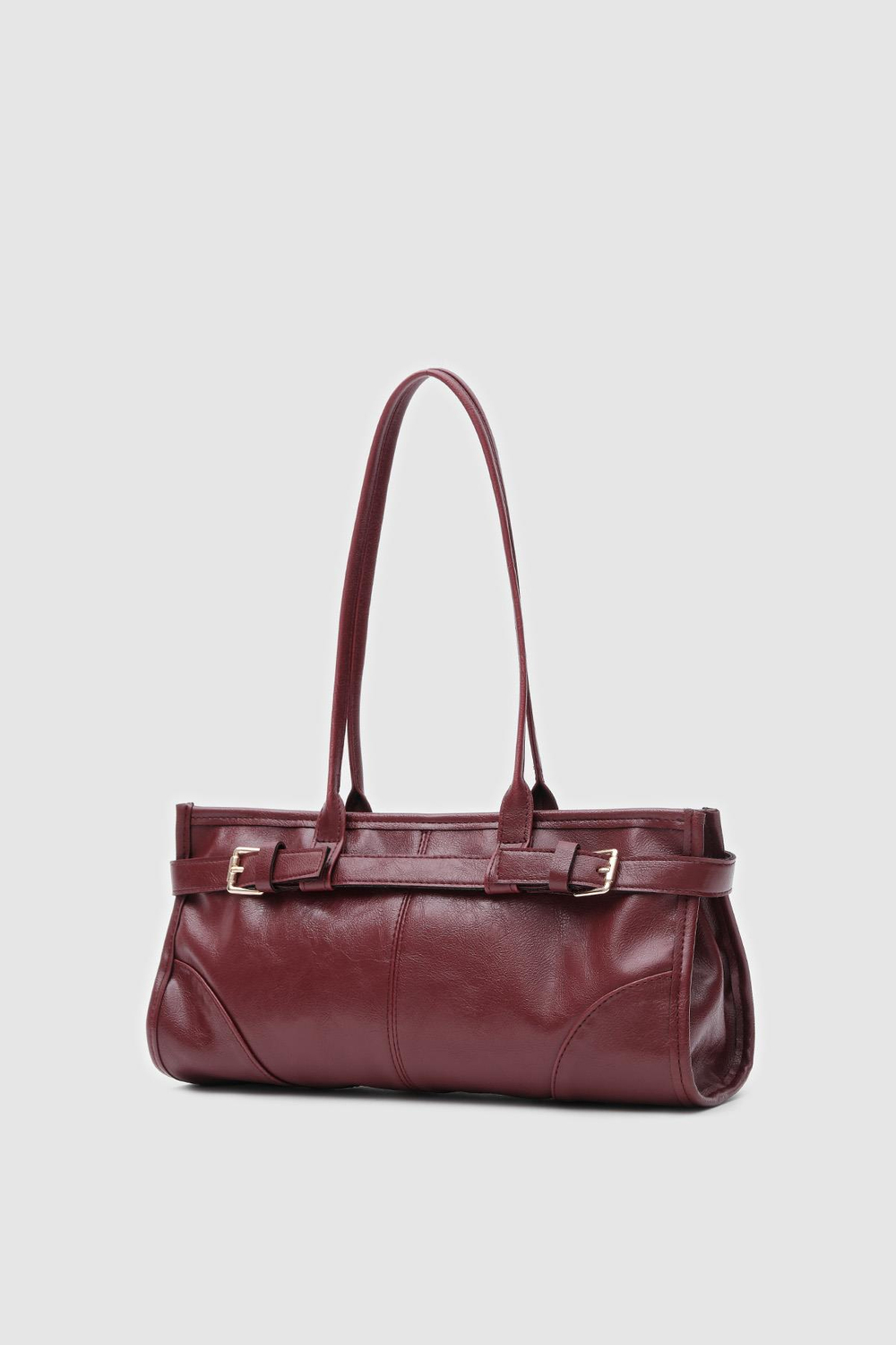 Enyola Vintage Baget Çanta Bordo
