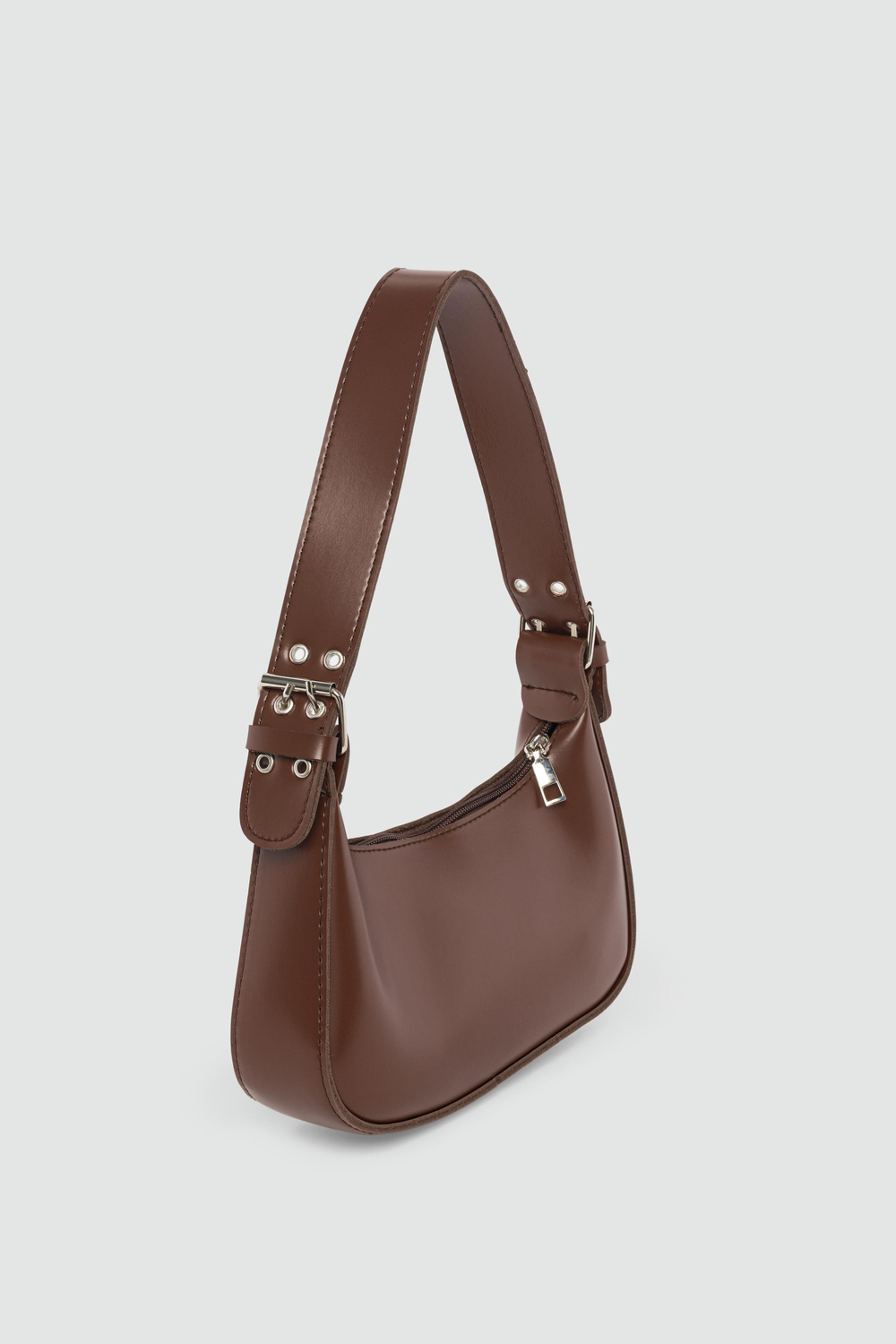 Muse Oval Baget Çanta Taba