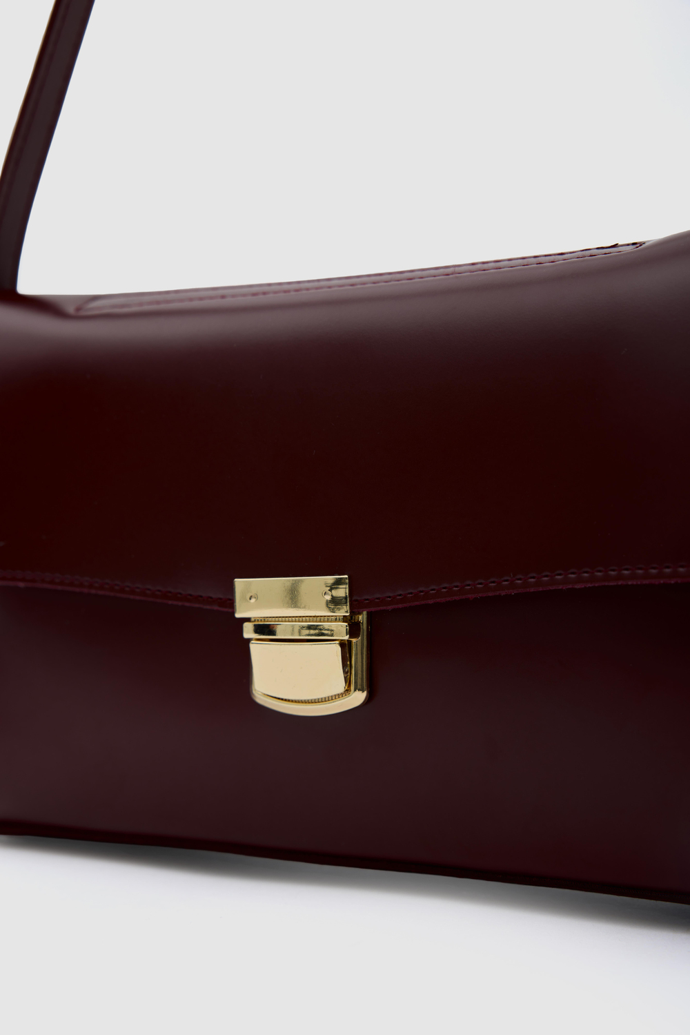 Lauren City Baget Çanta Bordo