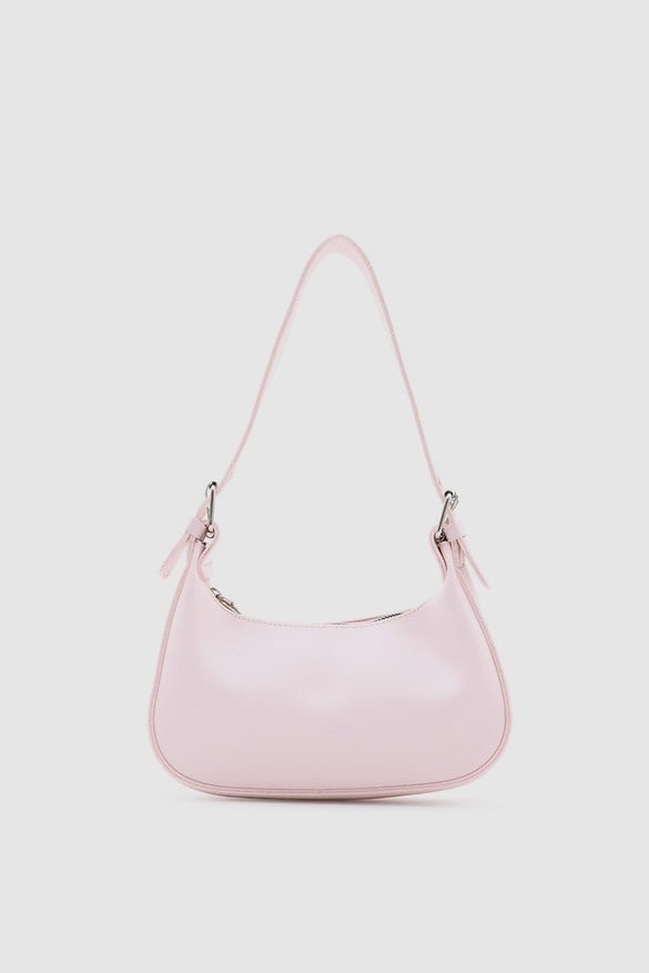 Muse Oval Baget Çanta Pudra Pembe
