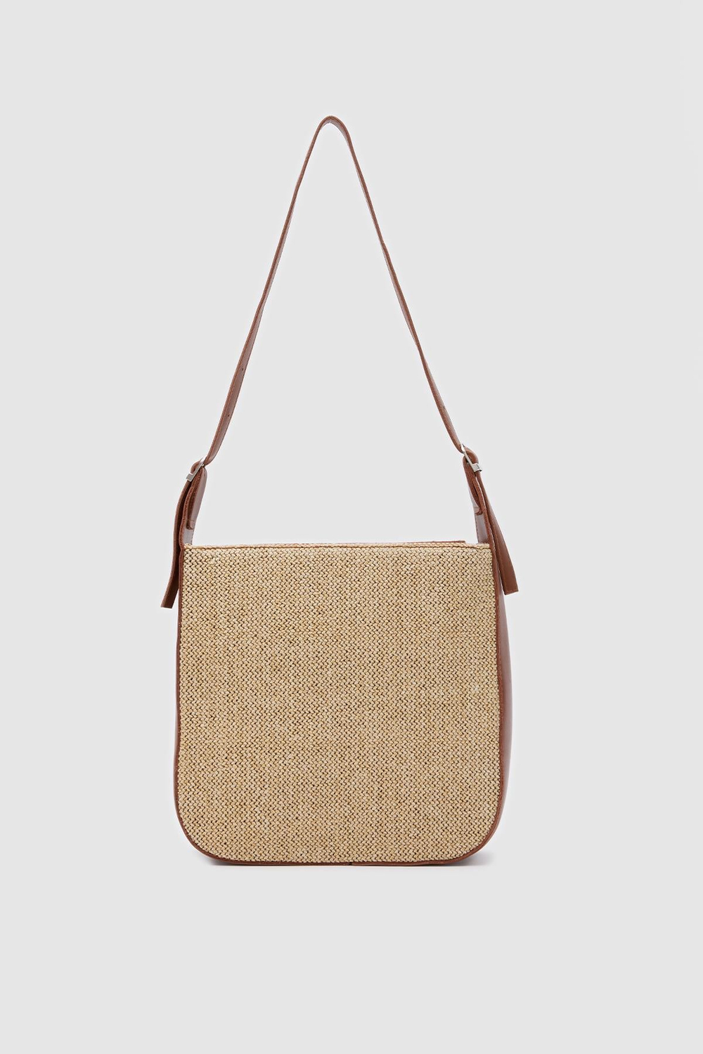Valenza Hasır Görünümlü Omuz Çanta Taba