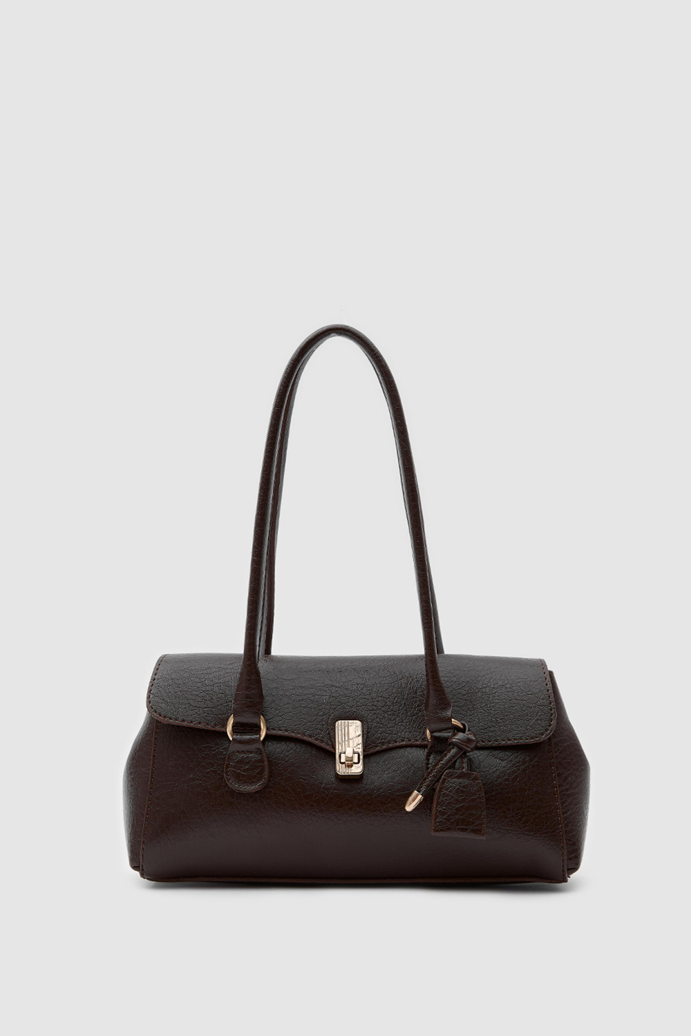 Lunera Vintage Baget Çanta Acı Kahve