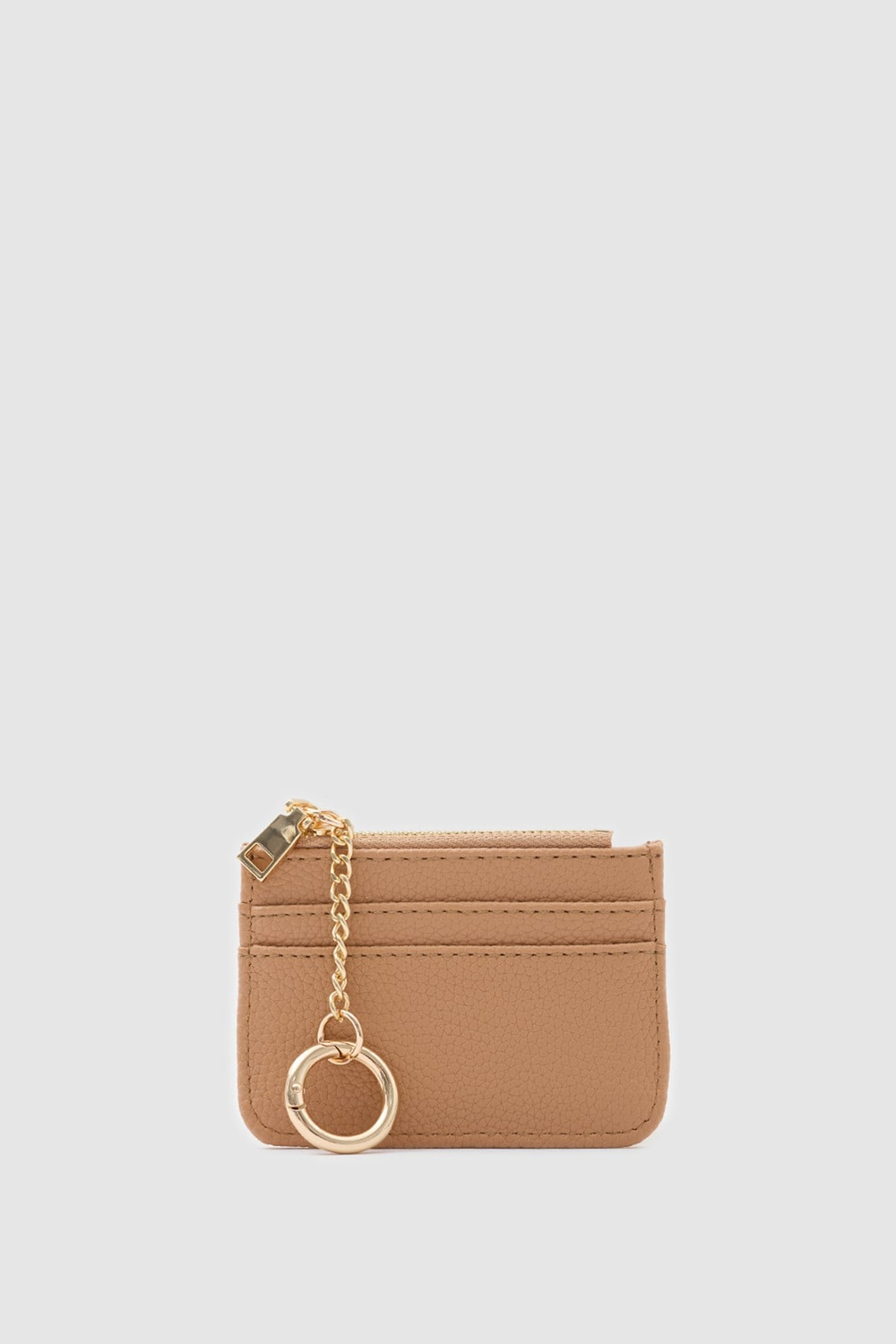 Nook Fermuarlı Charm Kartlık Camel