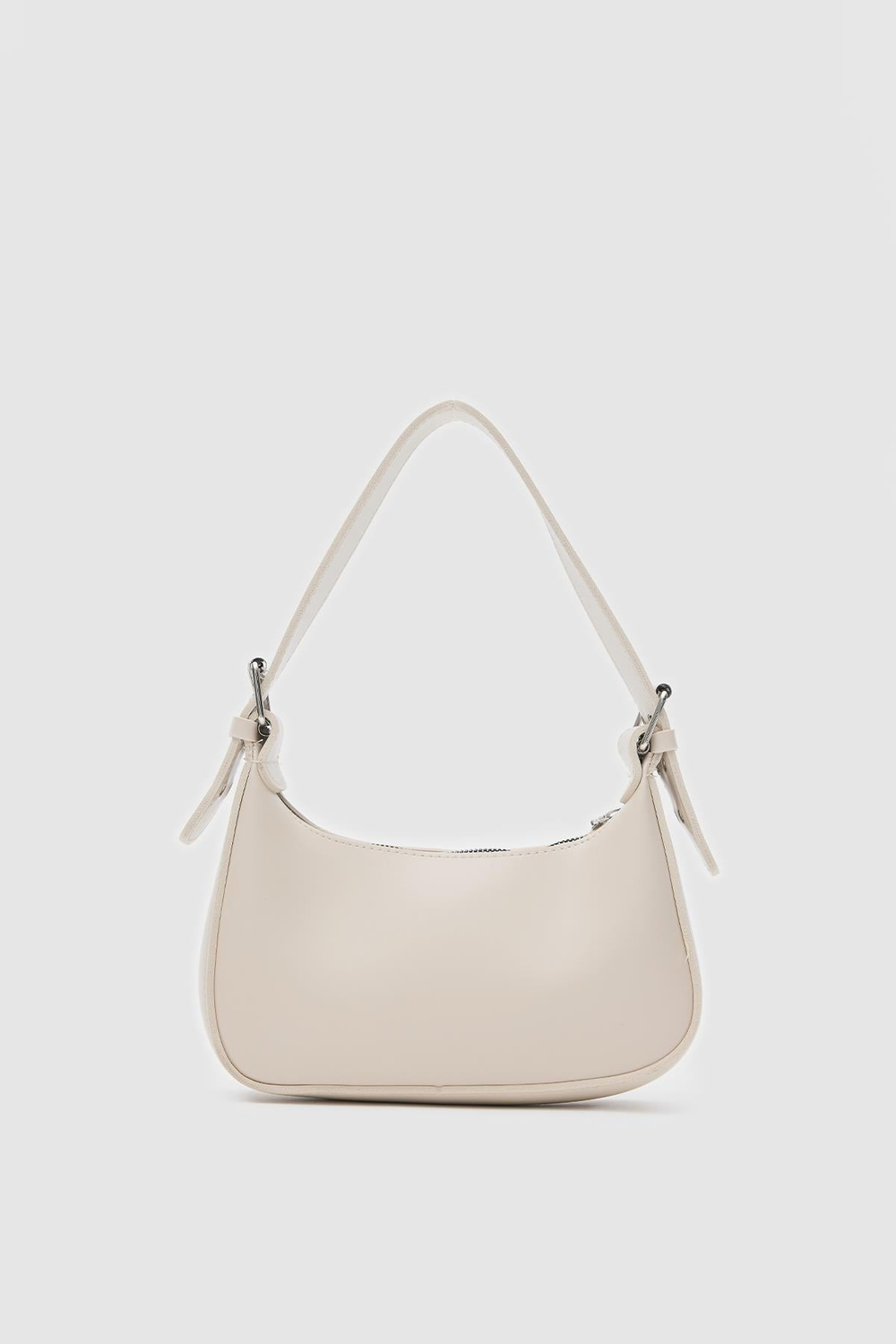 Muse Oval Baget Çanta Krem