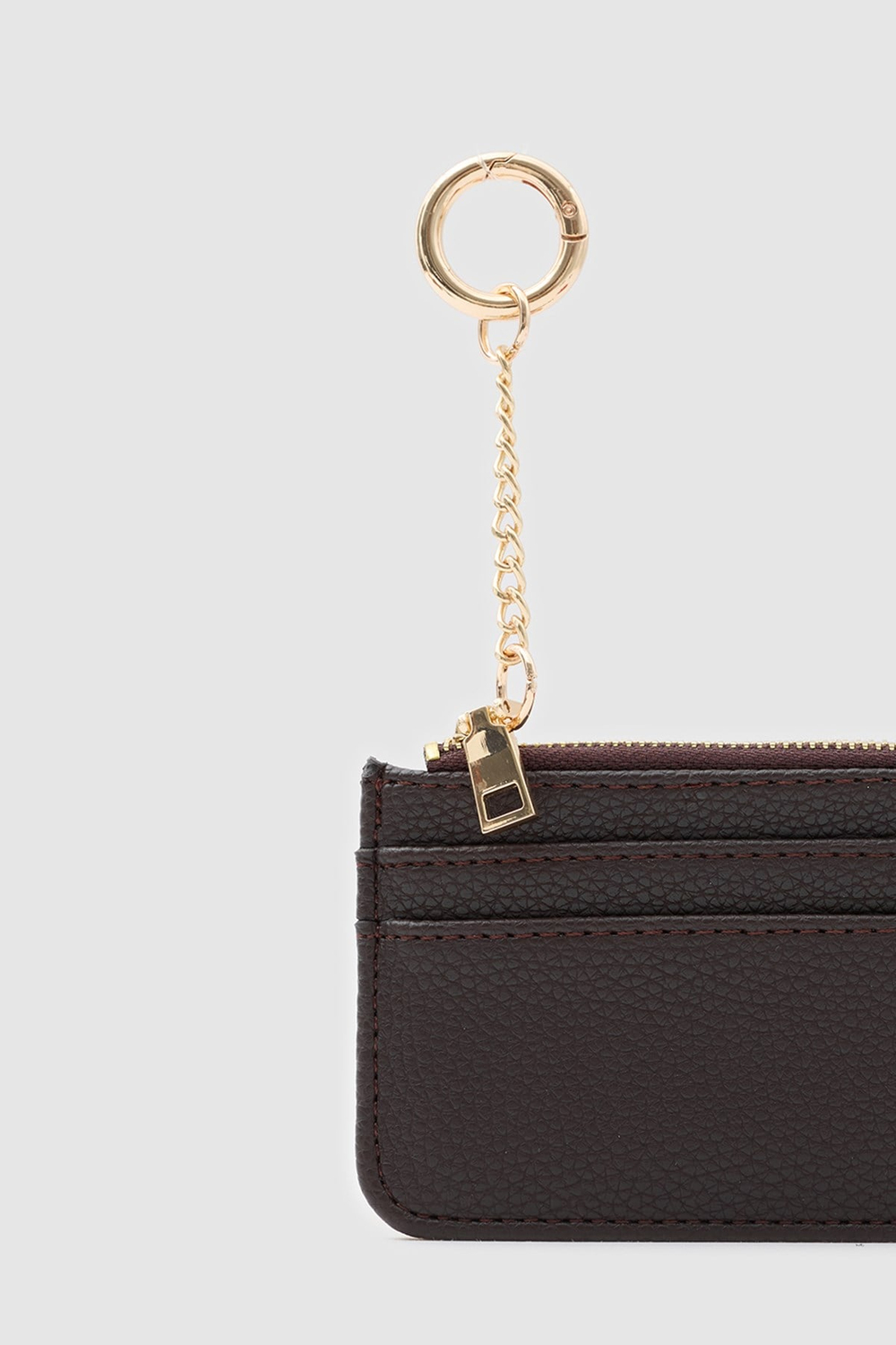 Nook Fermuarlı Charm Kartlık Acı Kahve
