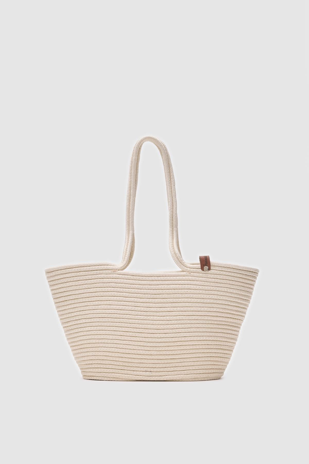 Dorena Handmade Hasır Omuz Çantası Krem