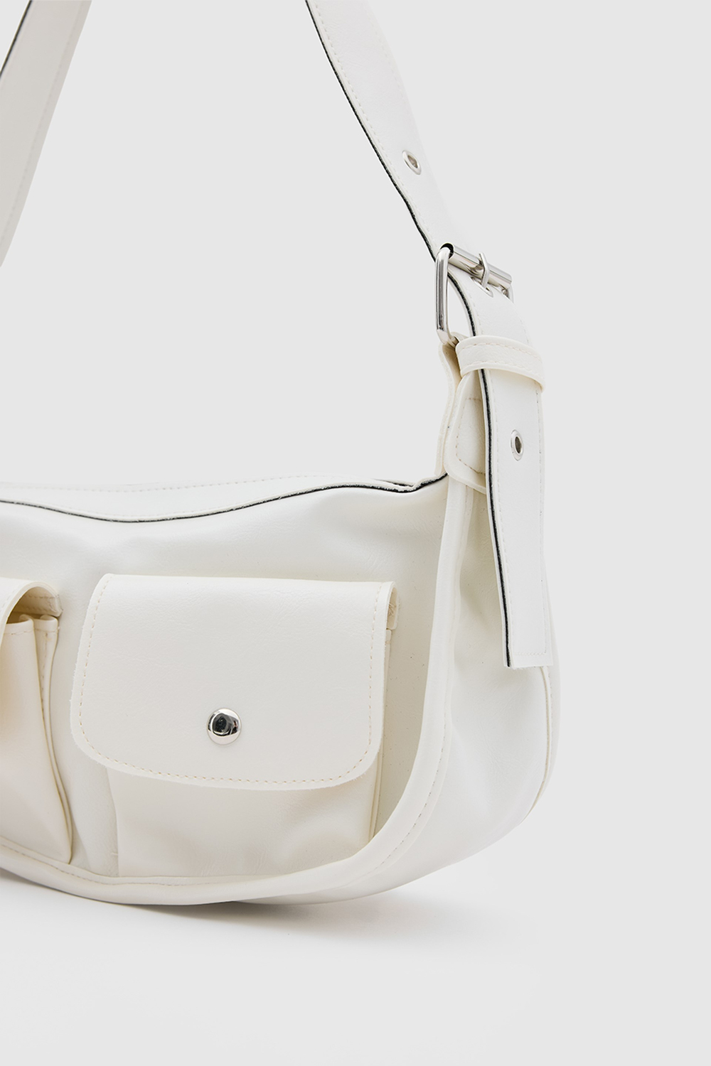 Diana Vintage Baget Çanta Krem