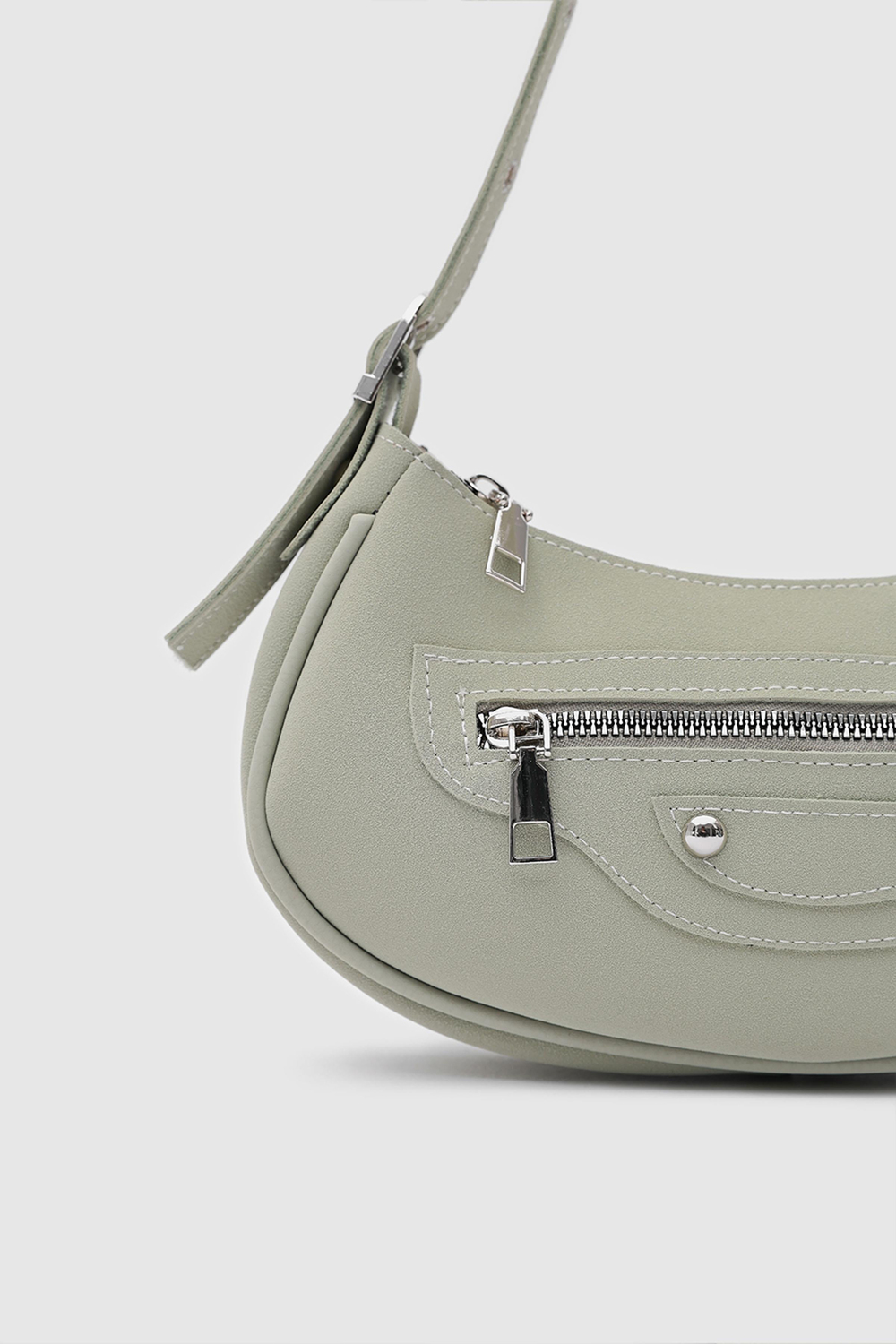 Sandy 90s Retro Baget Çanta Mint