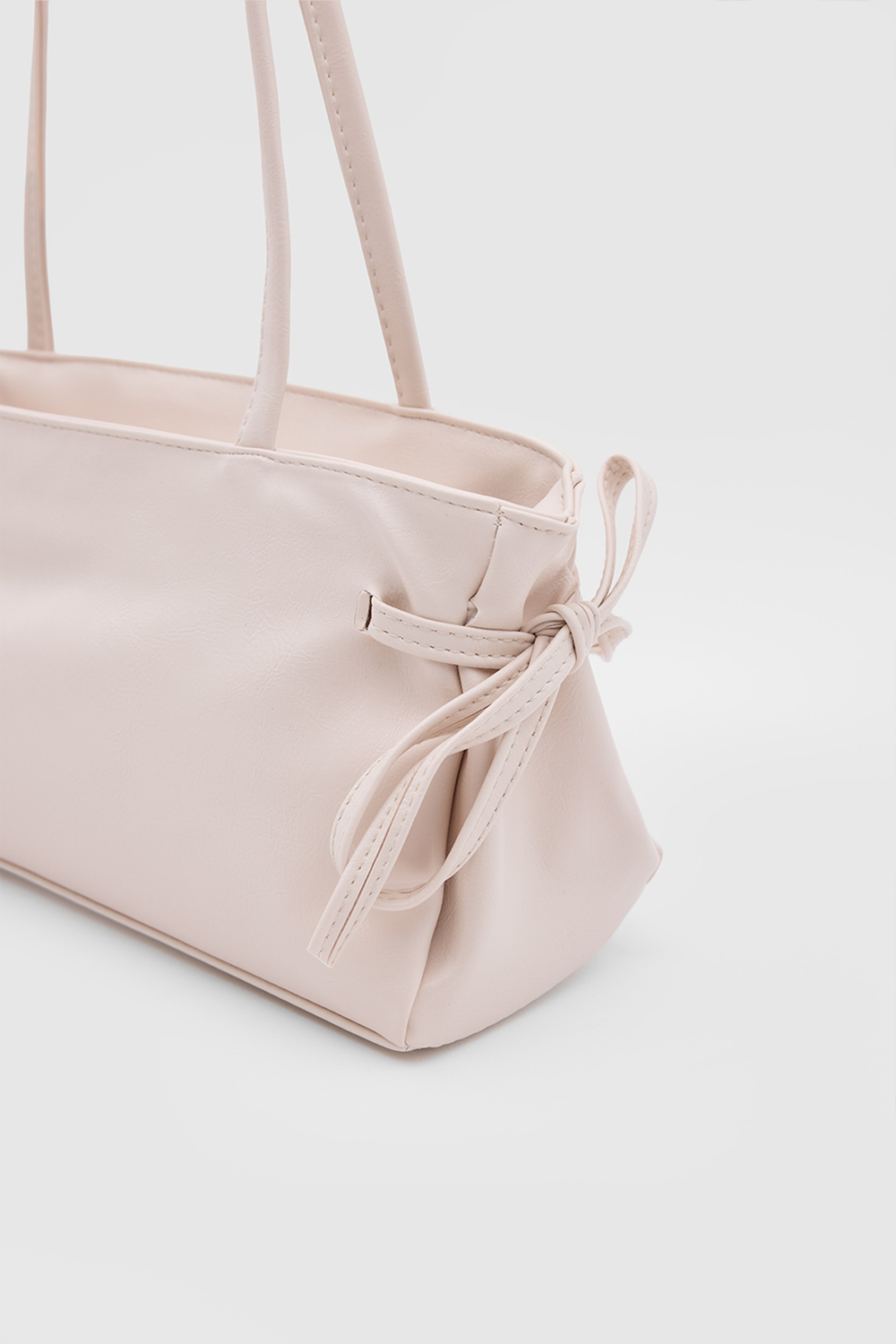 Baggy Fiyonklu Baget Çanta Pudra Pembe