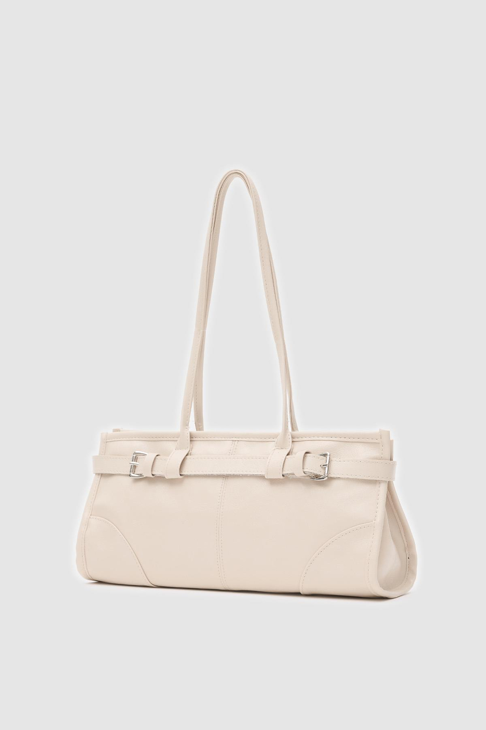 Enyola Vintage Baget Çanta Krem