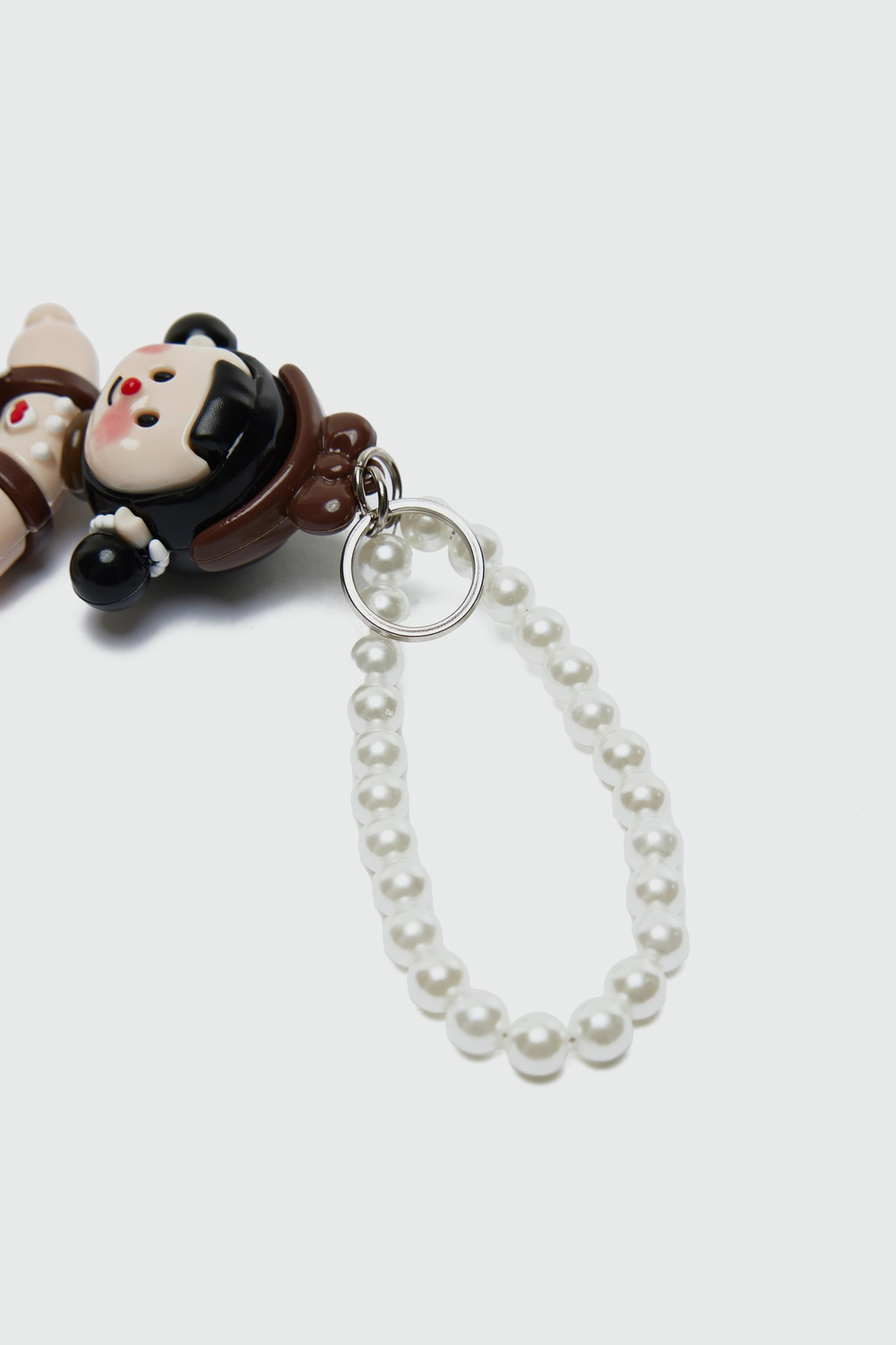 Lolita Key İncili Çanta Charmı Kahverengi