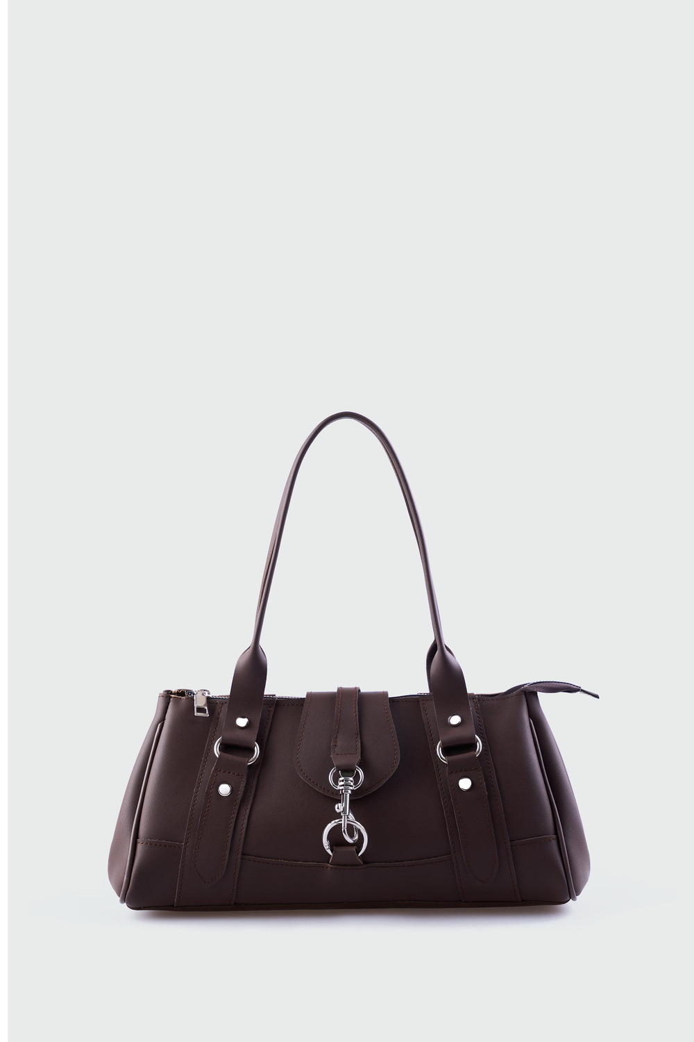 Noa Vintage Baget Çanta Kahve