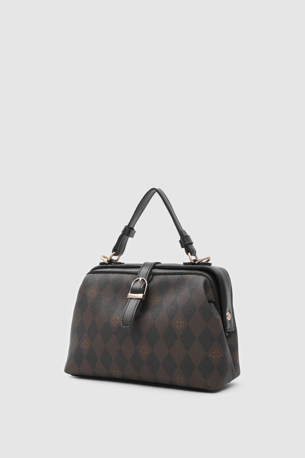 Botte Monogram Vintage El ve Çapraz Çanta Acı Kahve
