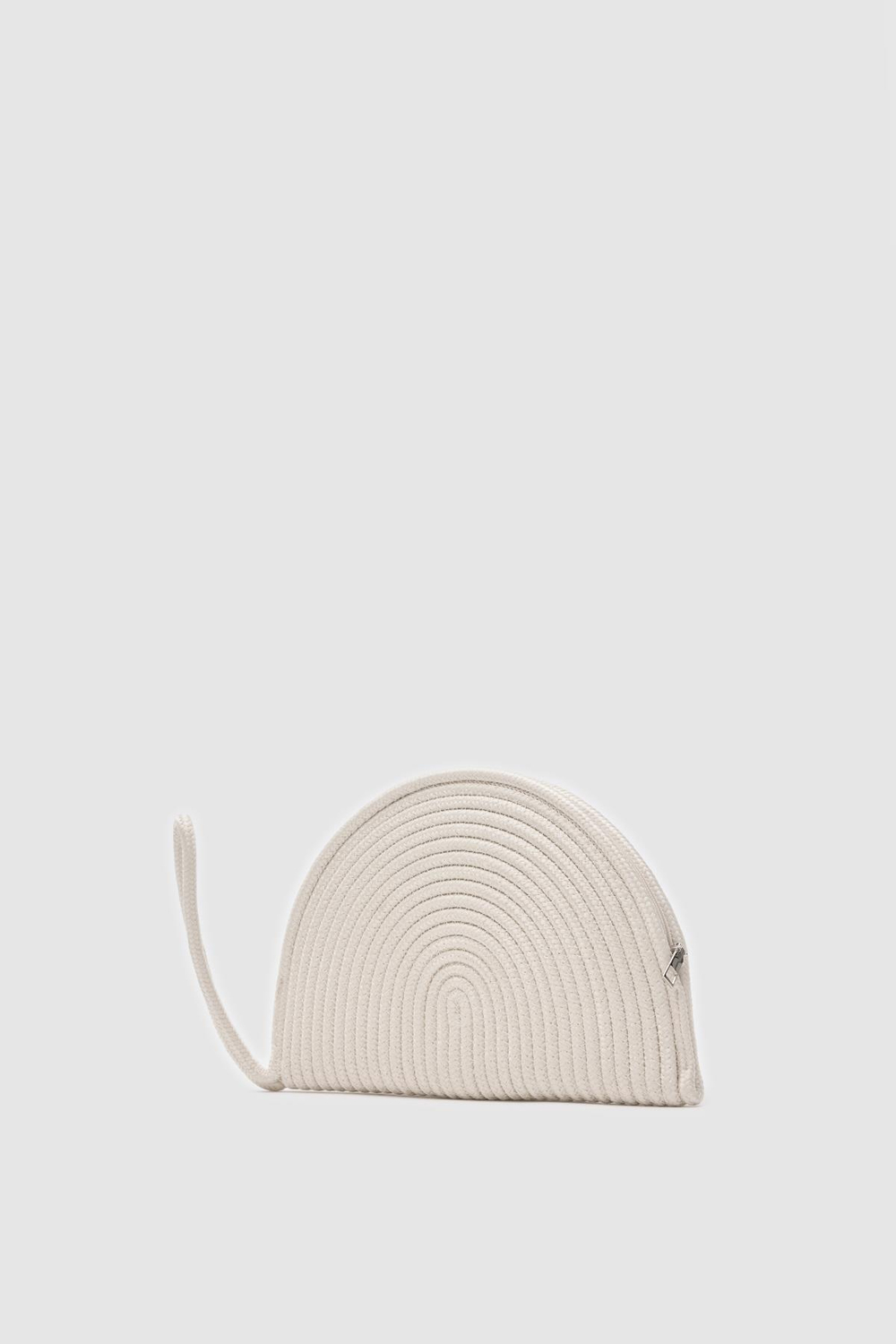 Most Hasır Clutch Çanta Krem
