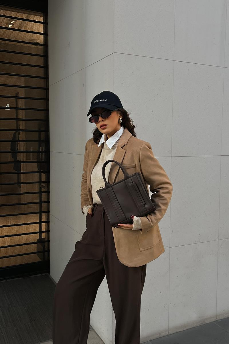 Miles Tote Bag  Acı Kahve