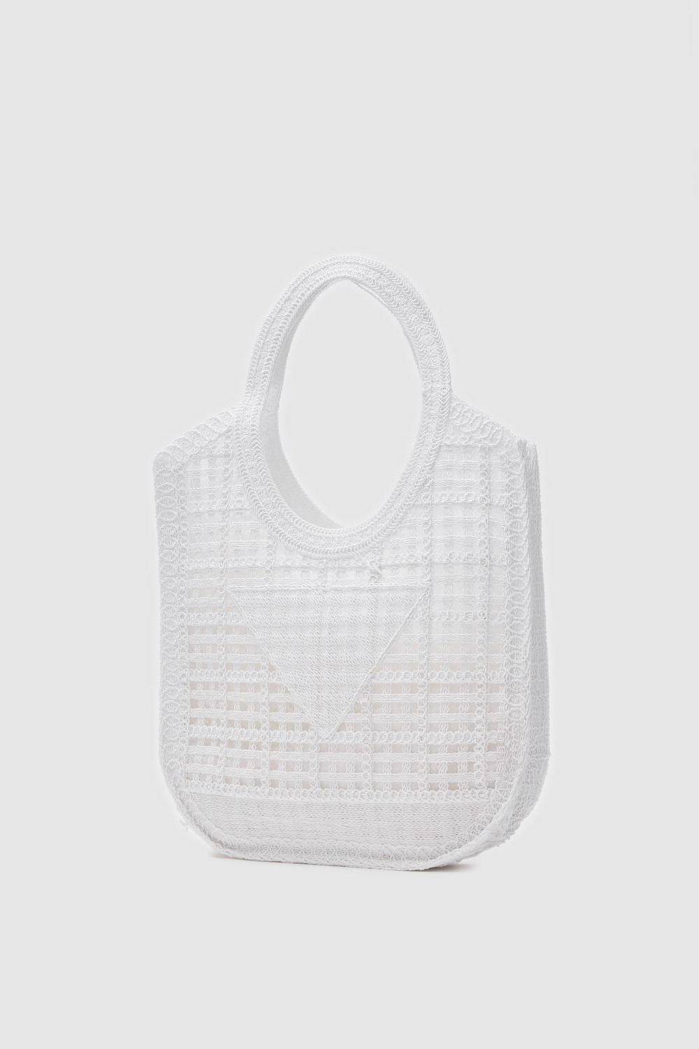 Vicolo Handmade Makrome Tote Çanta Beyaz
