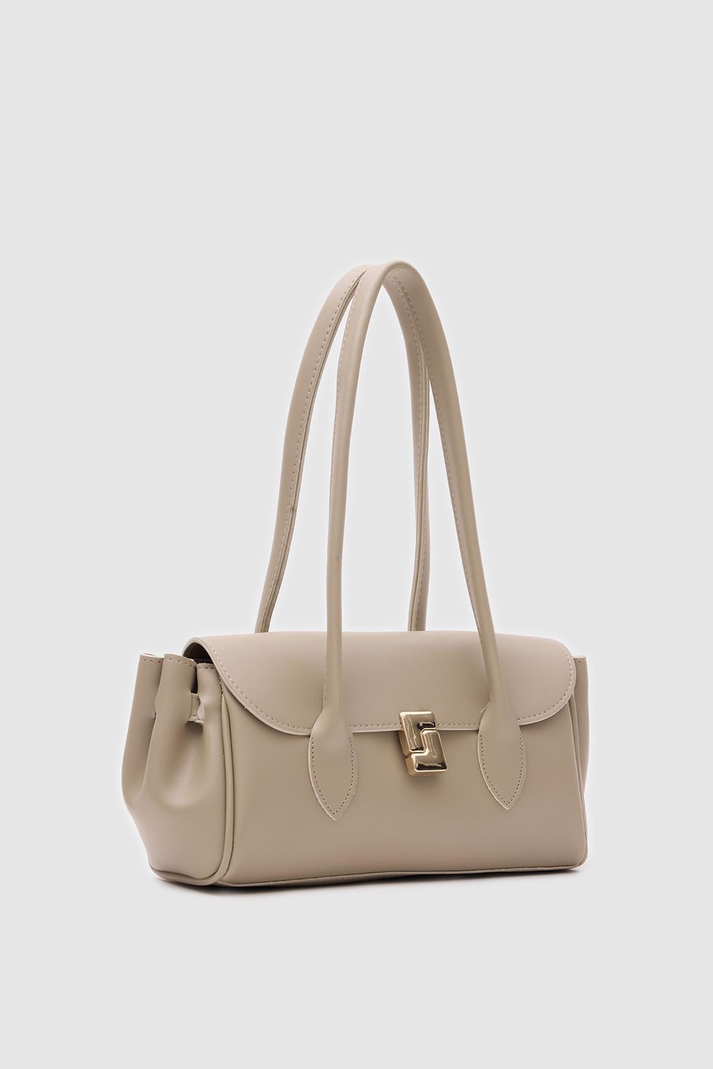 Lia Vintage Baget Çanta Bej