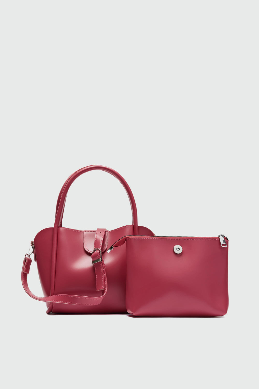 Beca El ve Çapraz Çanta Pembe