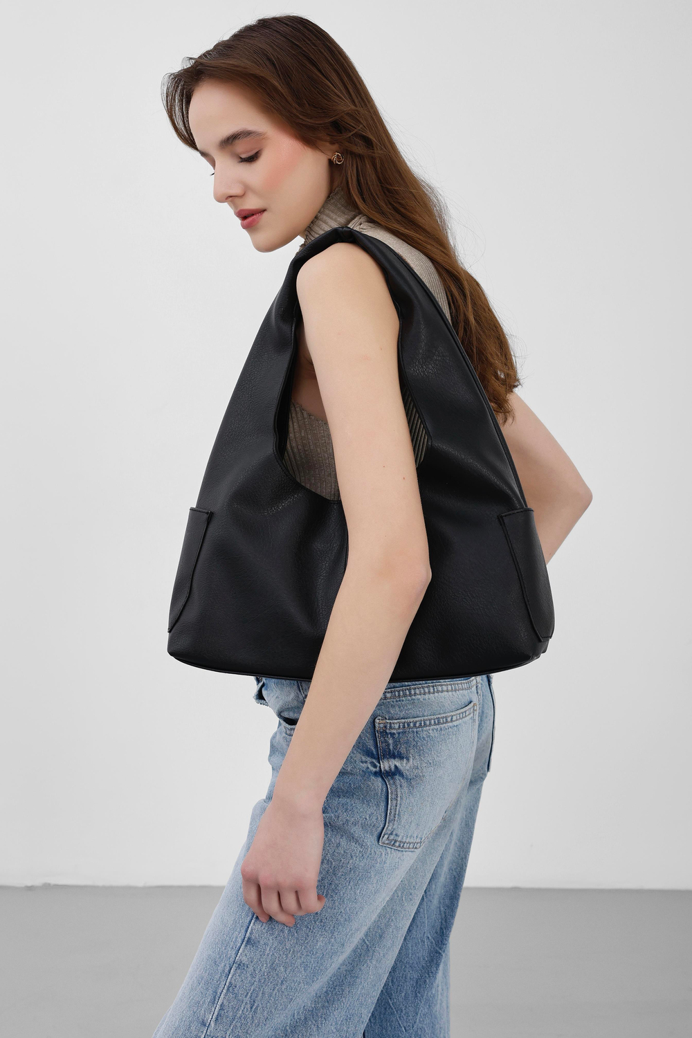 Omnia Salaş Omuz Çantası Siyah