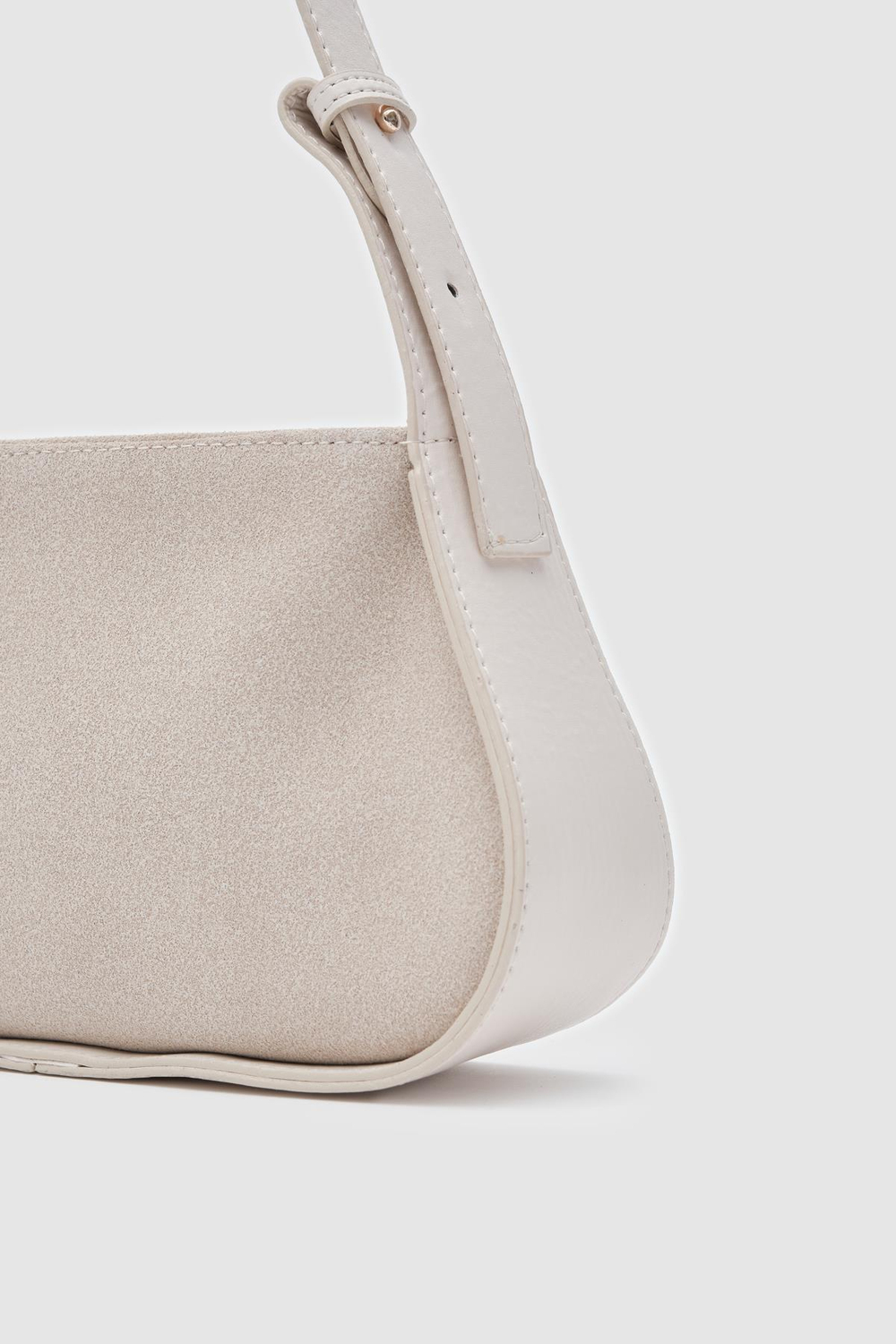 Oppo Süet Baget Çanta Bej