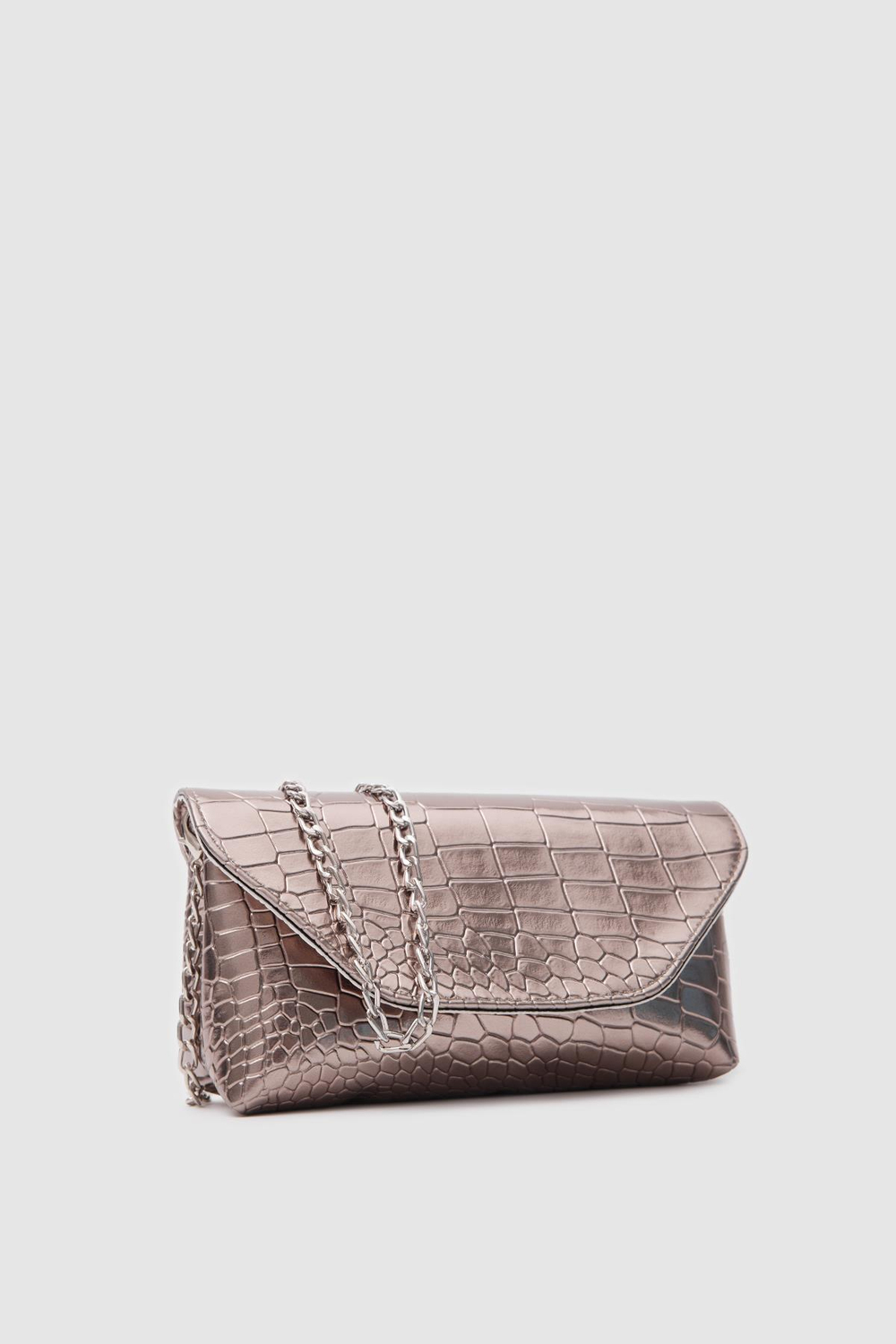 Gigi Clutch ve Çapraz Çanta Platin