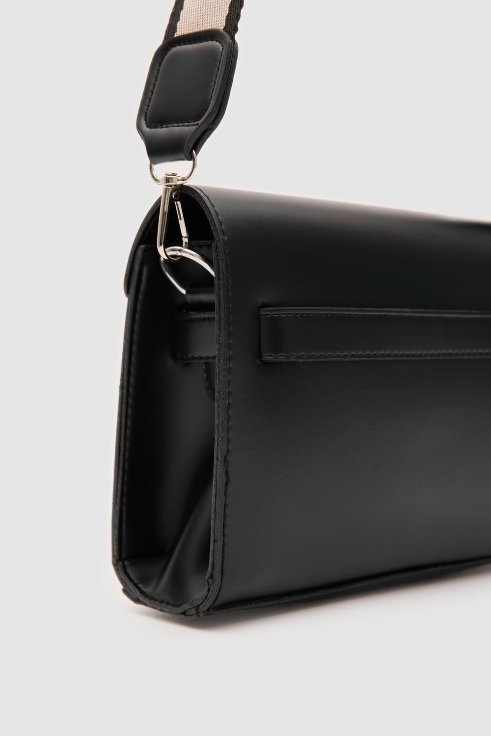Kelly Kilitli Clutch Bag Siyah