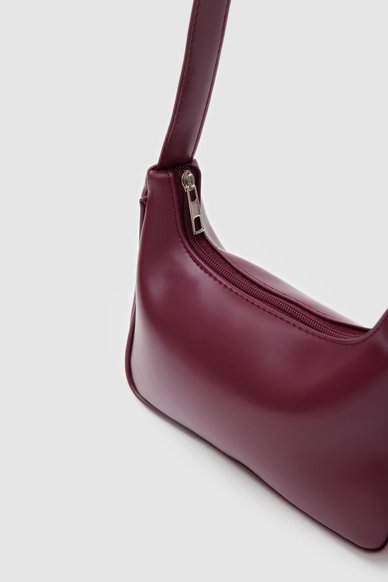 Kende Basic Baget Çanta Bordo