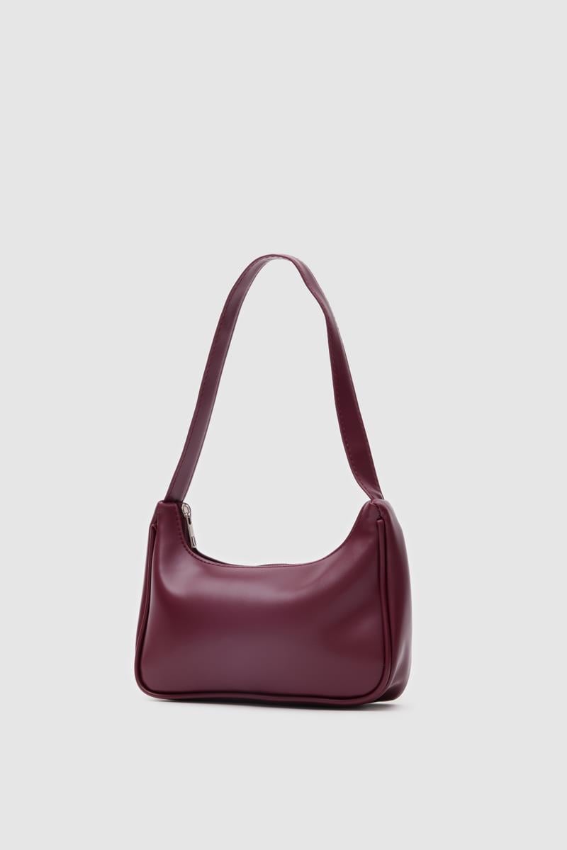 Kende Basic Baget Çanta Bordo