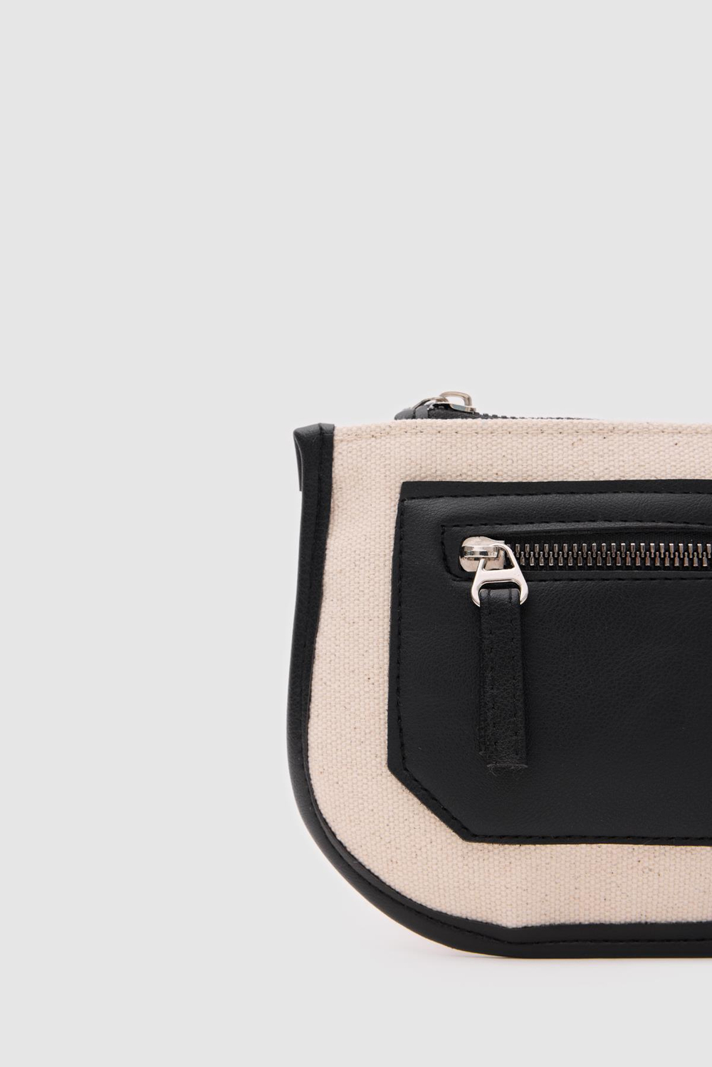 Papi Kanvas Clutch Cüzdan Siyah