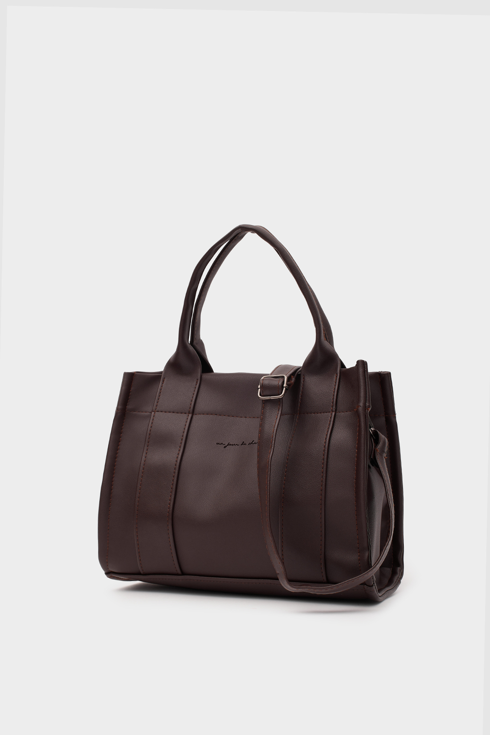 Bonnie Deri Tote Bag Acı Kahve