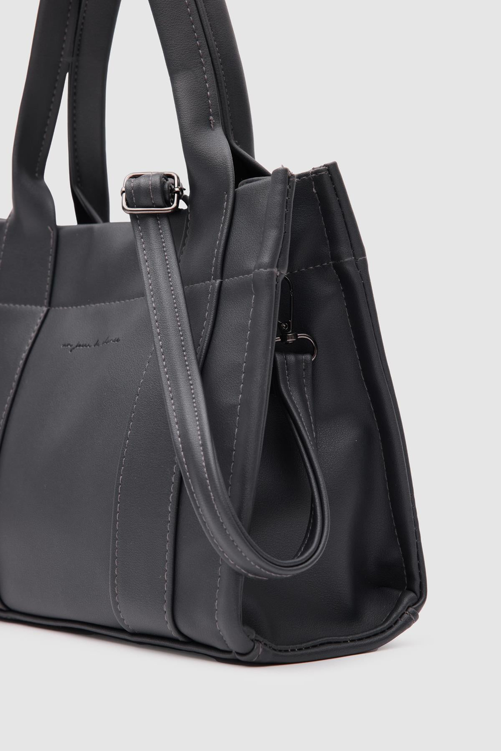 Bonnie Deri Tote Bag Antrasit
