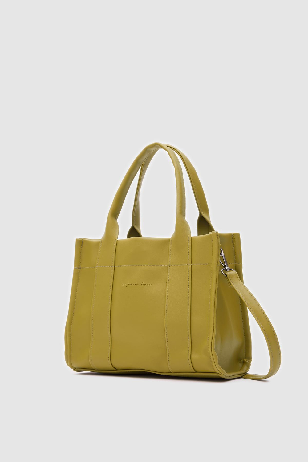 Bonnie Deri Tote Bag Zeytin Yeşili