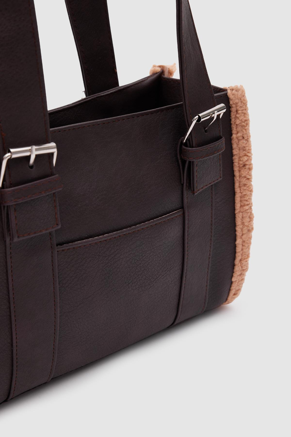 Kate Teddy Tote Bag Acı Kahve