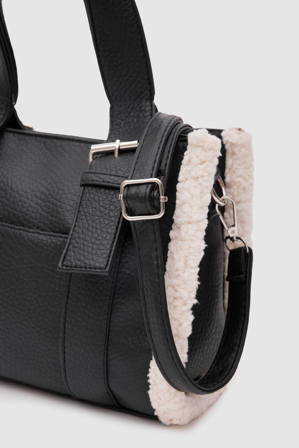 Kate Teddy Tote Bag Siyah