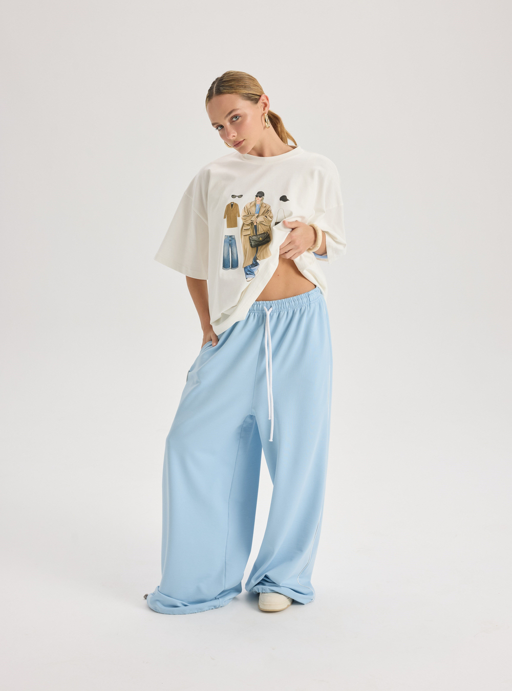 Arles Mavi T-Shirt Eşofman Takım