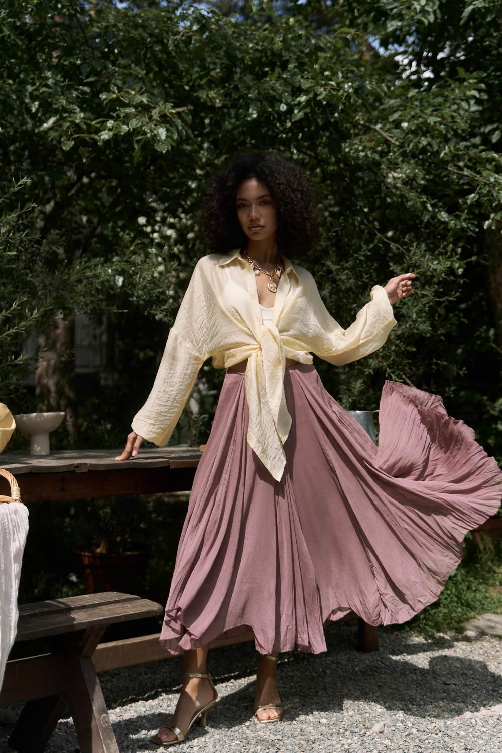 Assa Vizon Pileli Etek